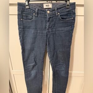PAIGE Dark Blue Skinny Jeans